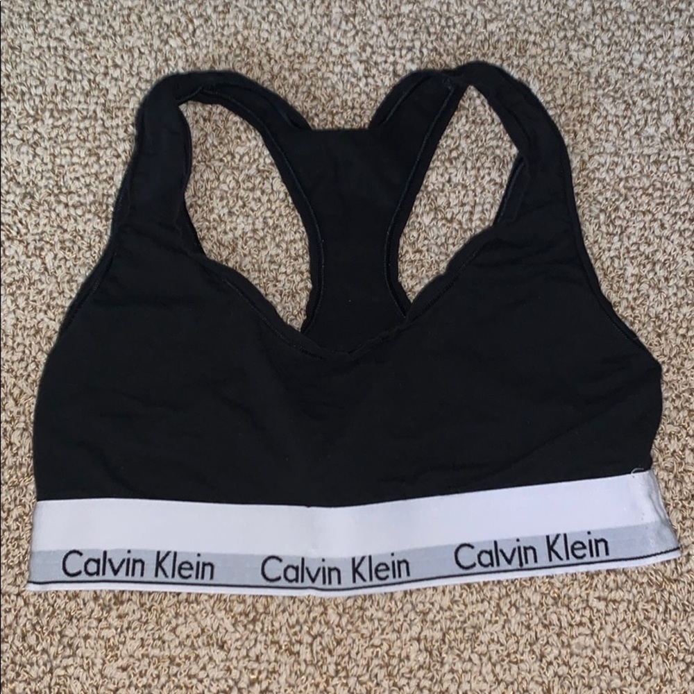 Black Calvin Klein bra
